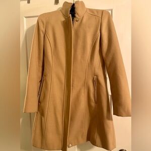 Calvin Klein Wool Blend Coat Camel Tan Size 8P